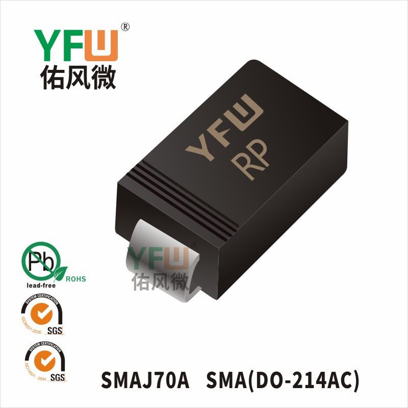 SMAJ70A SMA(DO-214AC)_Marking:RP_Transient Voltage Suppressor_YFW brand